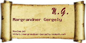Margrandner Gergely névjegykártya